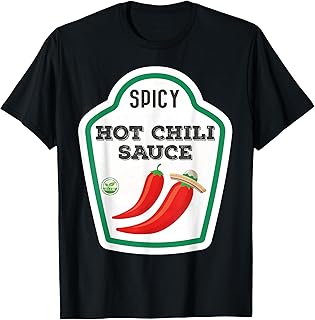 Chilli Sauce Costume Funny Fancy Dress Costumes for Men and Women T-Shirt
