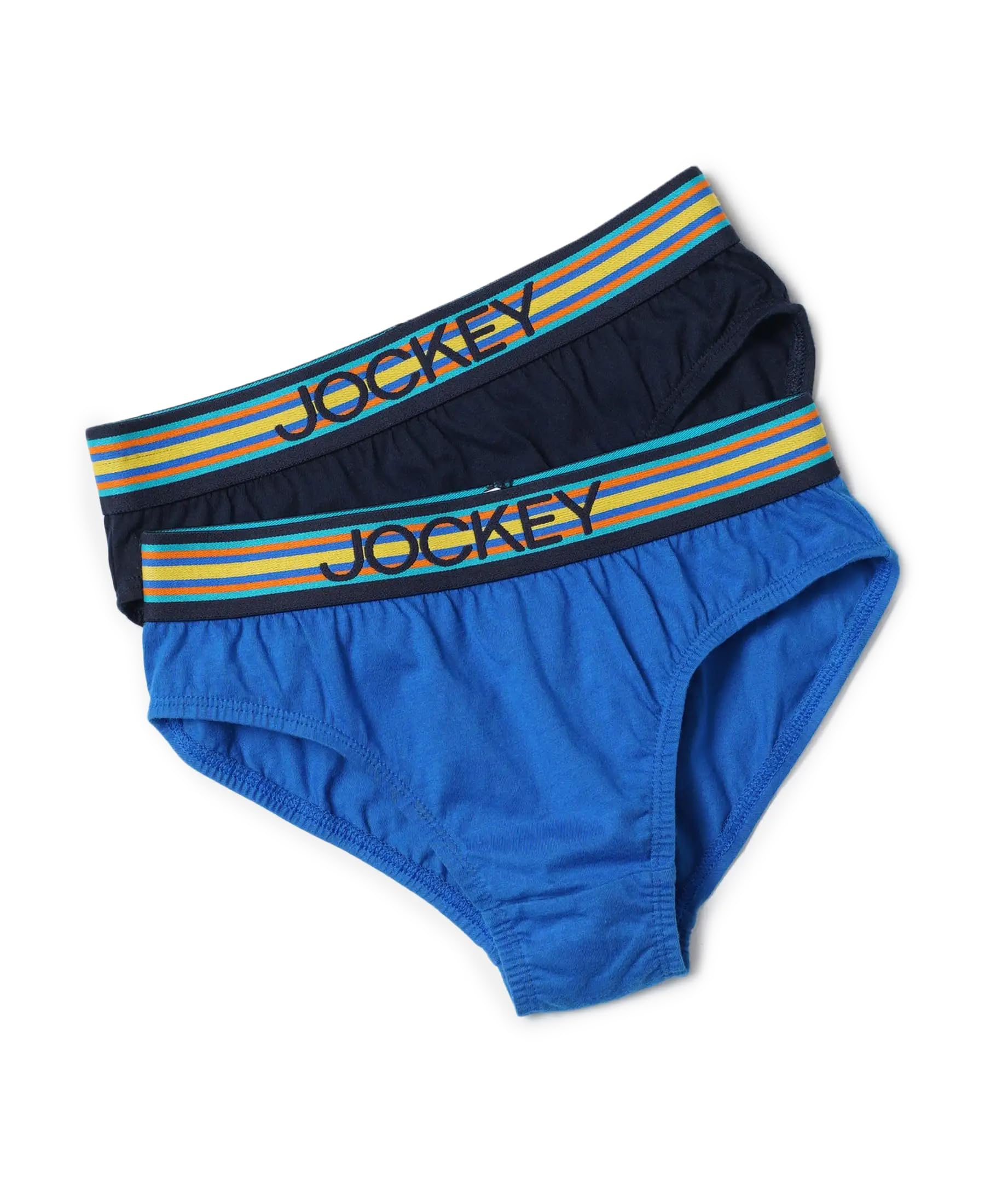 JockeyPB05 Boy's Super Combed Cotton Solid Brief with Ultrasoft Waistband (Pack of 2_Colors May Vary)
