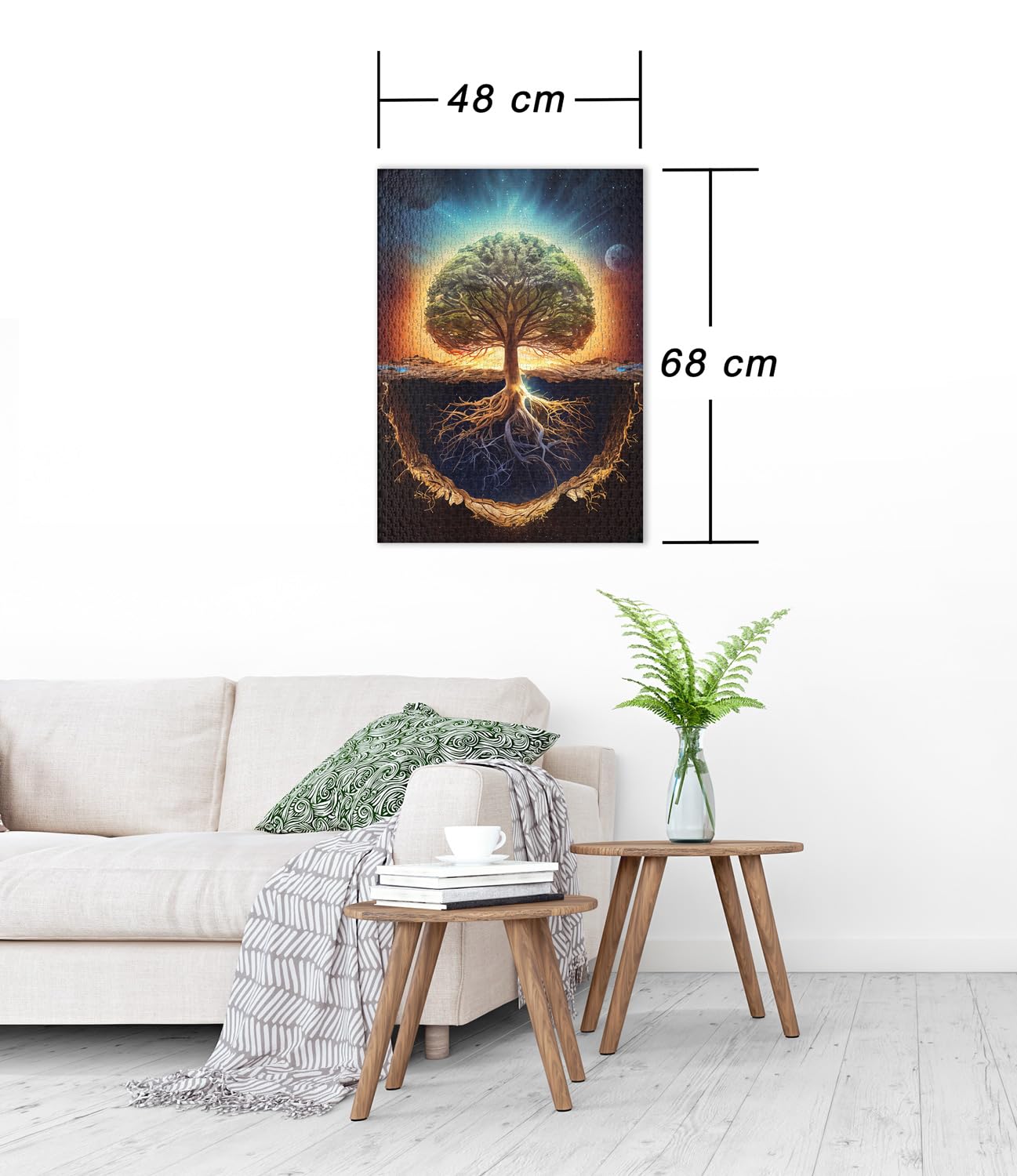 Ulmer Puzzleschmiede 1000 Teile Puzzle | Lebensbaum Im Runenkreis - Nordische Mythologie