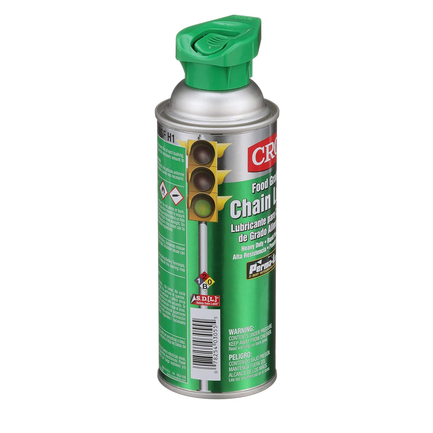 CRC Food Grade Chain Lube 03055 – 12 Wt. Oz. Aerosol, NSF H1 Gear, Chain, and Wire Lubricant