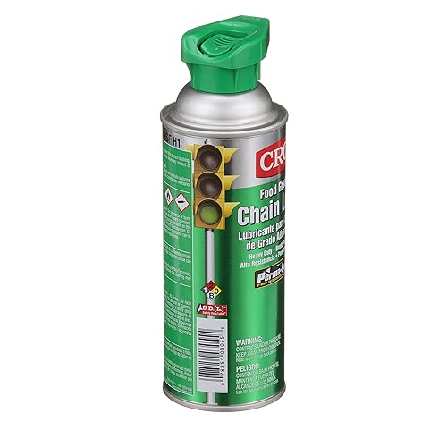 Miniatura 3 de CRC 03055 Aerosol lubricante de cadena de grado alimentario, 12 onzas, transparenteblanco