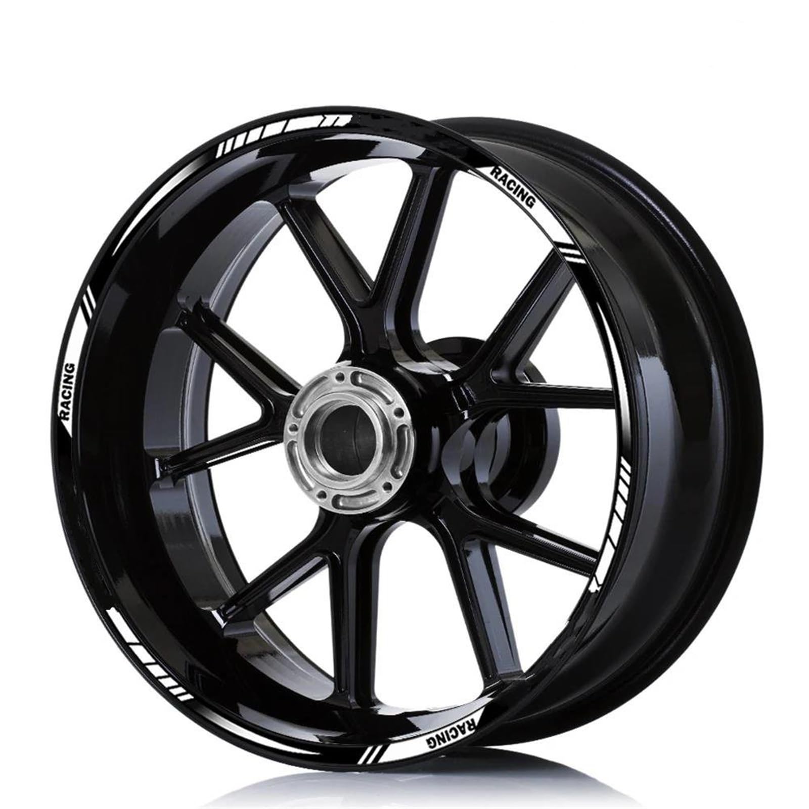 Stickers Motorcycle Wheel Stickers Reflective Decorative Rim for Forza 750 350 for Forza 125 250(Style 2)