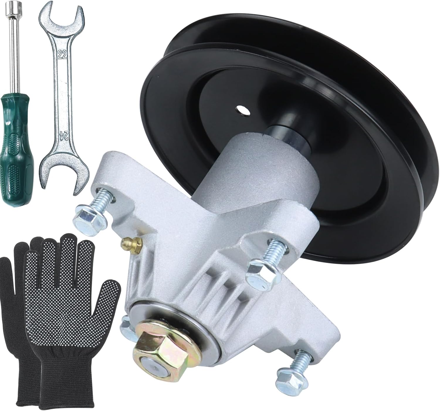 Pre-Greased 918-0624B Spindle Assembly Replaces MTD/Troy Bilt/Cub Cadet 918-0624, 918-0624A, 918-0624B, 618-0624, 618-0659 for Cub Cadet RZT 42, RZT42, LT1040, LT1042, ZT 42 Lawn Tractors