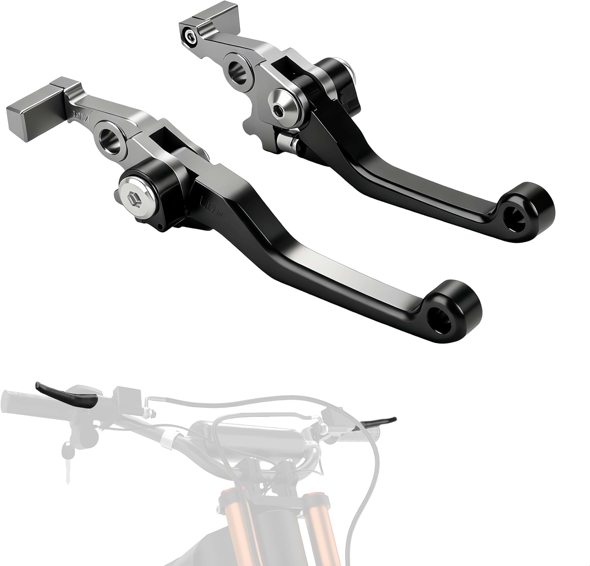 Adjustable Titanium Alloy Brake & Clutch Levers for Electric Dirt Bike - Compatible with Tuttio, Tutti, Soleil 01 Models