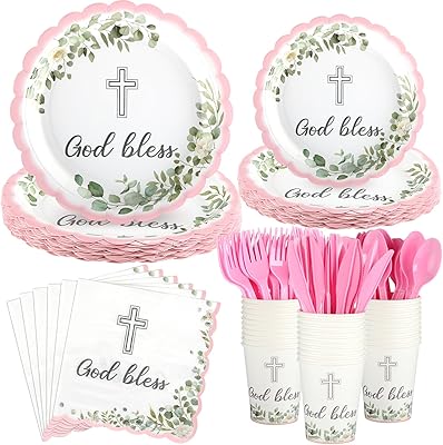 High-quality Baptism themed tableware for party decorations and supplies