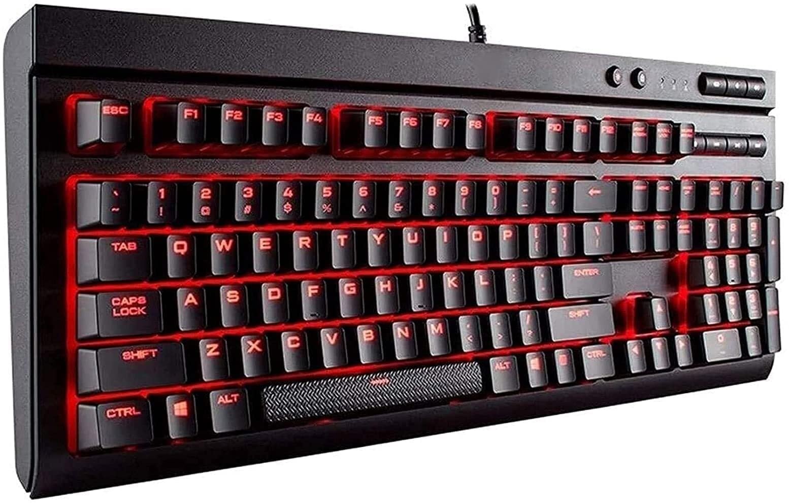 Wired Mechanical Gaming Keyboard 104 Keys Green Switches USB Interface Monochrome Backlight Waterproof for PC E-Sports