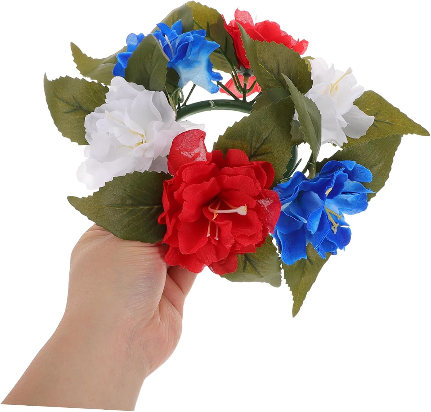 Romantic Candle Wreath Artificial Flower for Home Decor Centerpiece for Dining Table and Special Occasions Elegant Floral Candle Holder for Parties and Gatherings