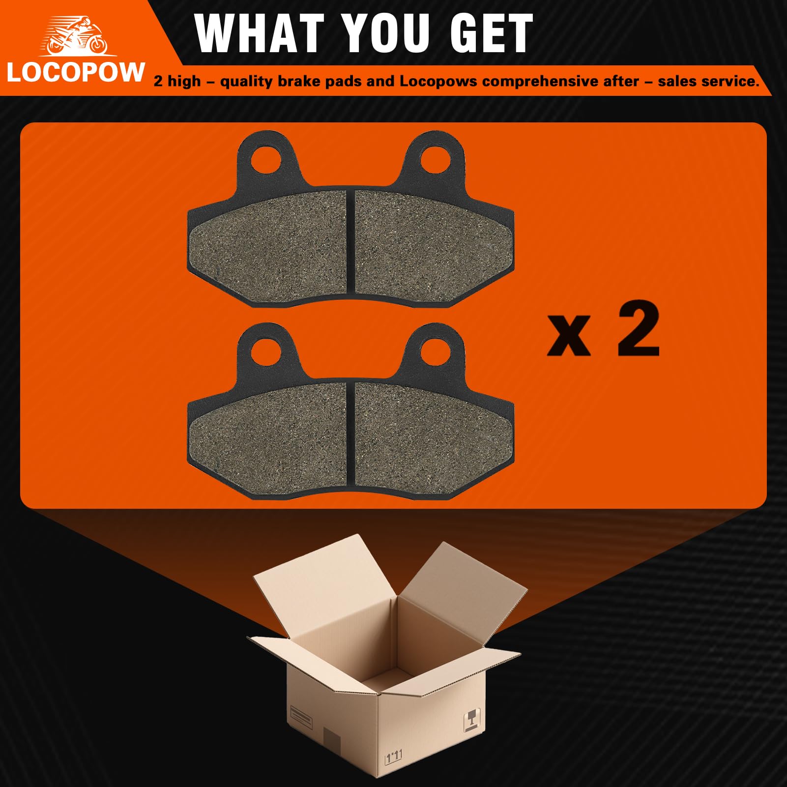 LOCOPOW Motorbike Brake Pads, Front & Rear for HYOSUNG GT125R GT 125 R 2006-2011 GT250 2006-2011 GT250R GT 250 R 2007-2011 GT 650 (Naked) 2004-2006