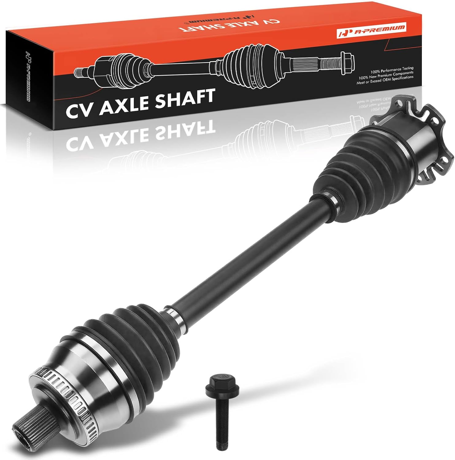 A-Premium CV Axle Shaft Assembly Compatible with Audi A4 Quattro 2007-2009 V6 3.2L, S4 2004-2009 V8 4.2L, Front Left Driver Side