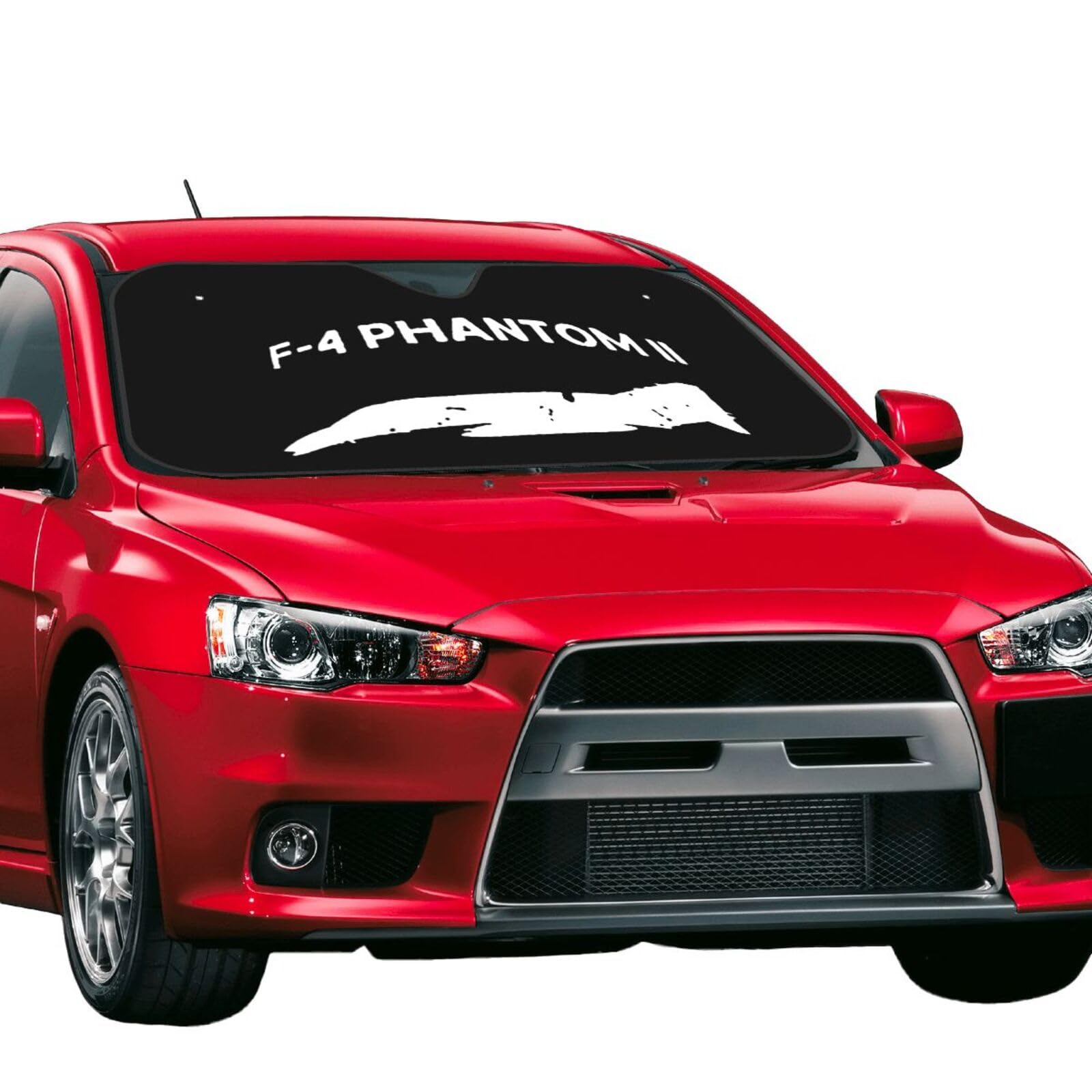 Windshield Sun Shade for Car Durable Bubble Aluminum Film Material F-4 Phantom Ii Car Sun Visor