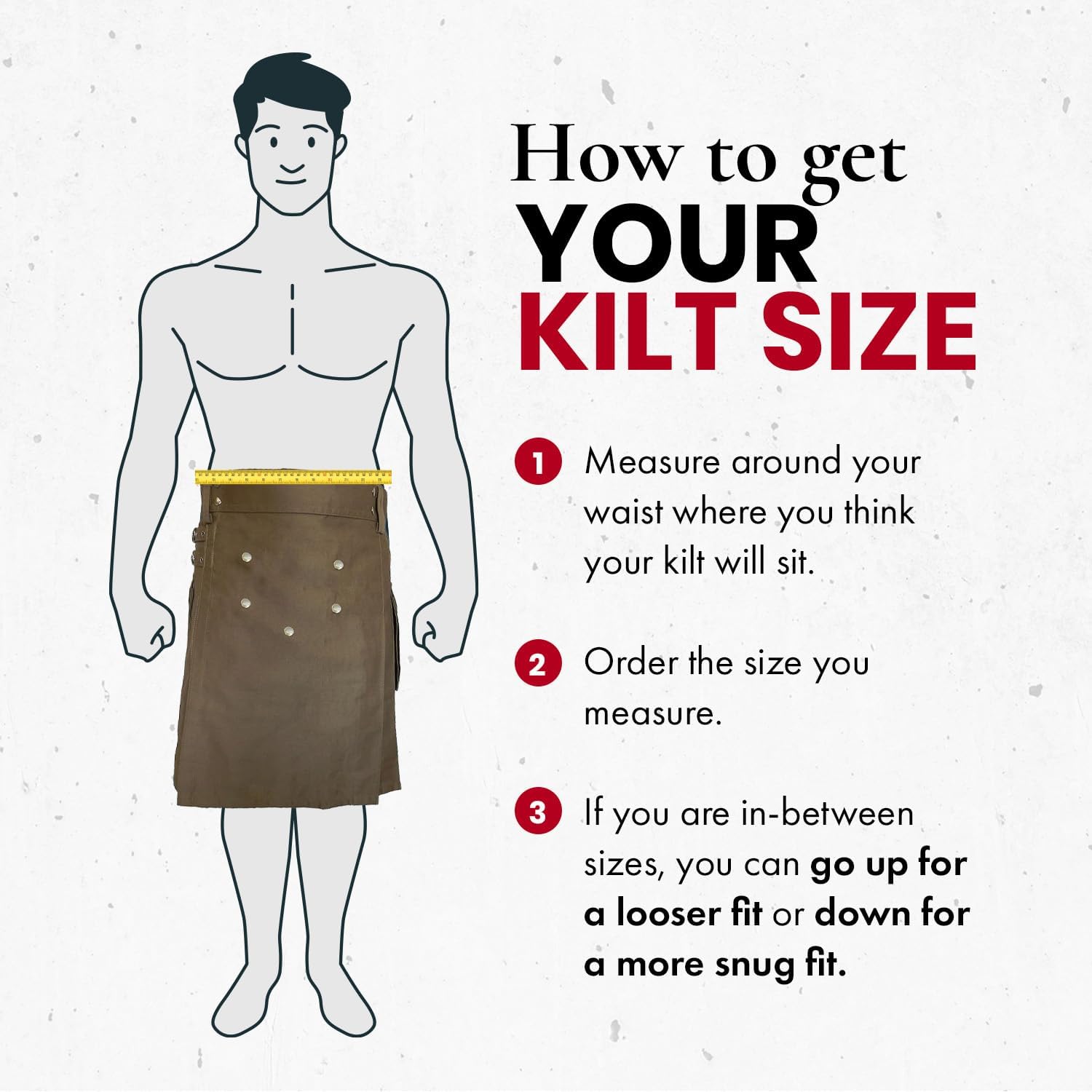 UT Kilts Deluxe Utility Kilt for Men, Adjustable Poly-Cotton Modern Kilt, with Elegant Studded Front Apron & 4 Pockets - Image 3