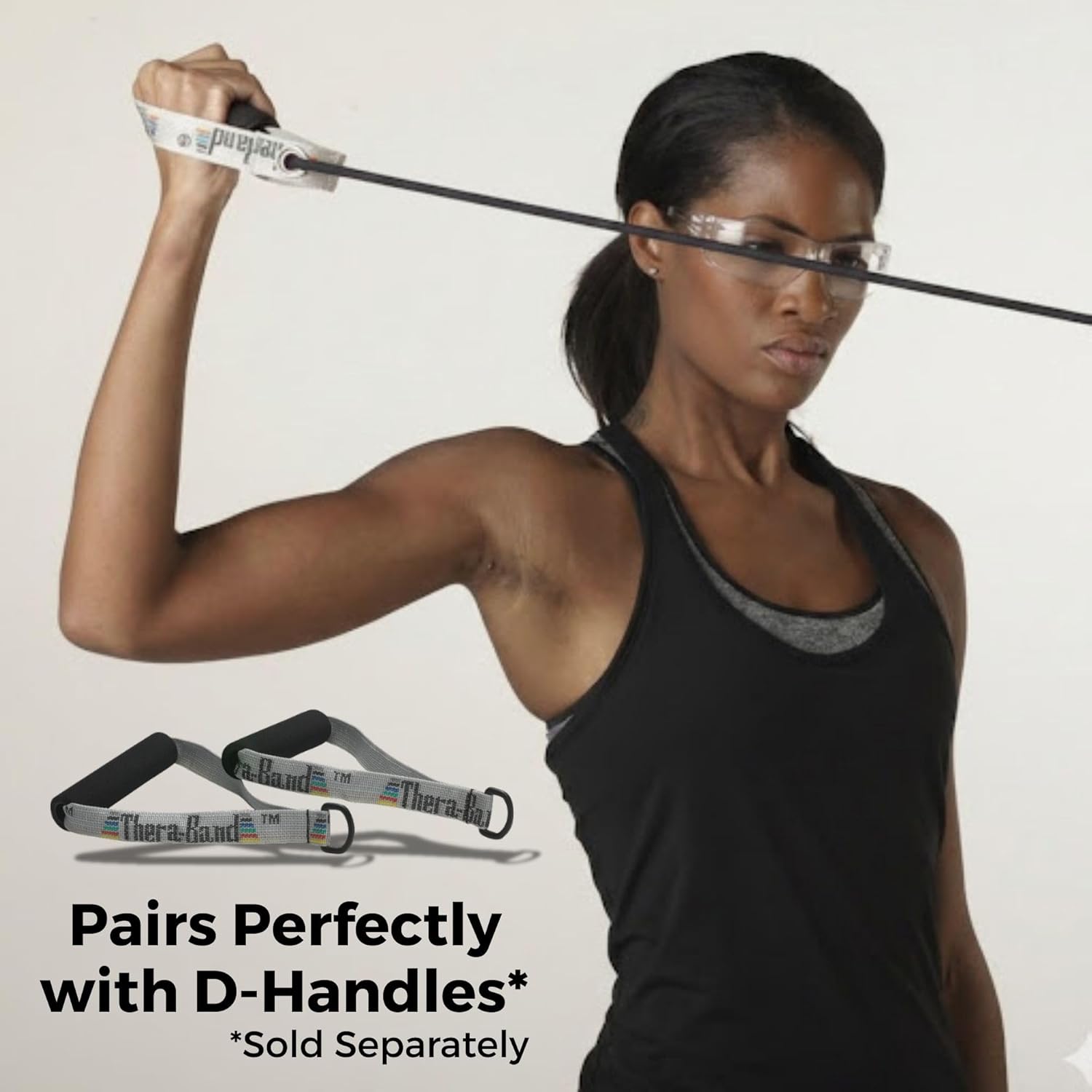 THERABAND Latex Resistance Tubing, Black, Special Heavy Level 5, 25 ft Roll, Professional Grade for Upper and Lower Body Workouts, Cut-to-Length, Color-Coded Resistance Levels