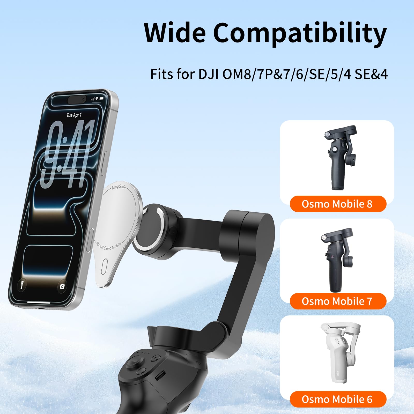 Amazon.com: VRIG OM Magnetic Mount Phone Holder Clamp for DJI Osmo