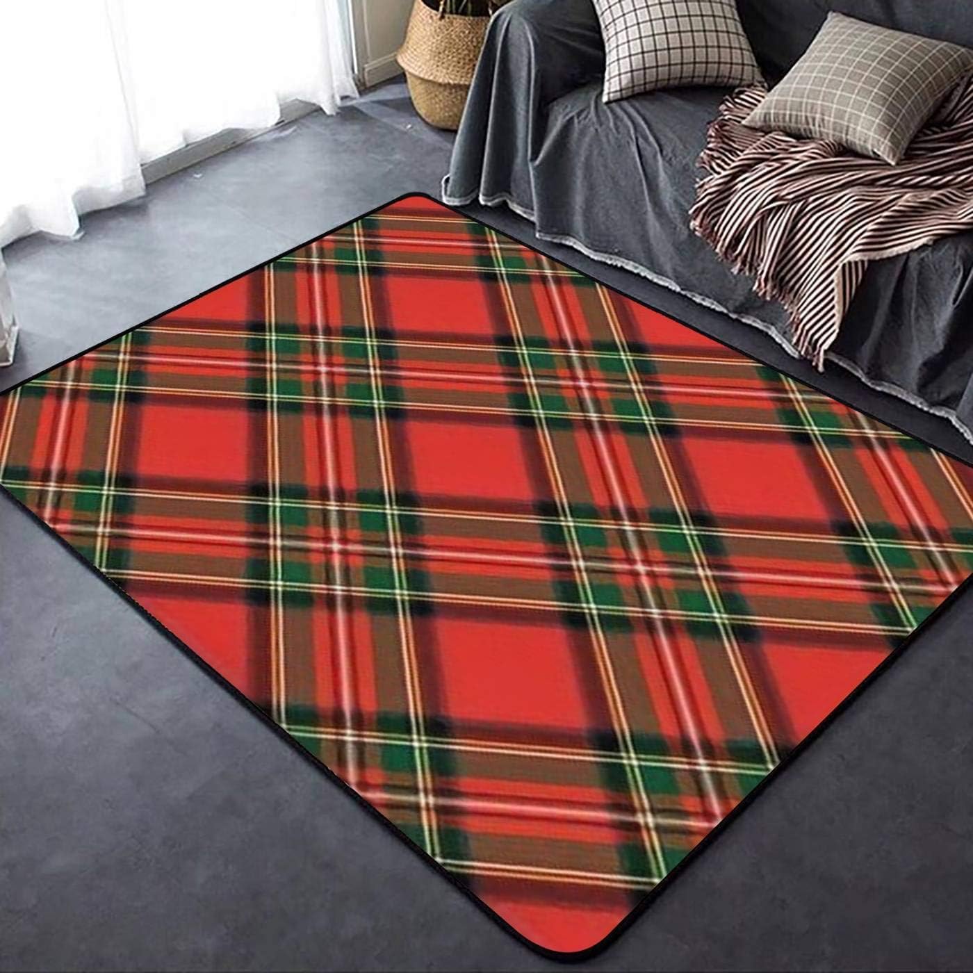 Tapis de salon géométrique 3D anti-dérapant moderne 120x160cm