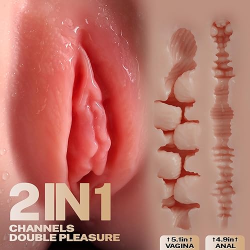 Miniatura 2 de TANTALY - Muñeca sexual masculina de 5.5 libras, nivel de entrada, con glúteos, vagina y ano ajustados. Torso femenino realista en miniatura,