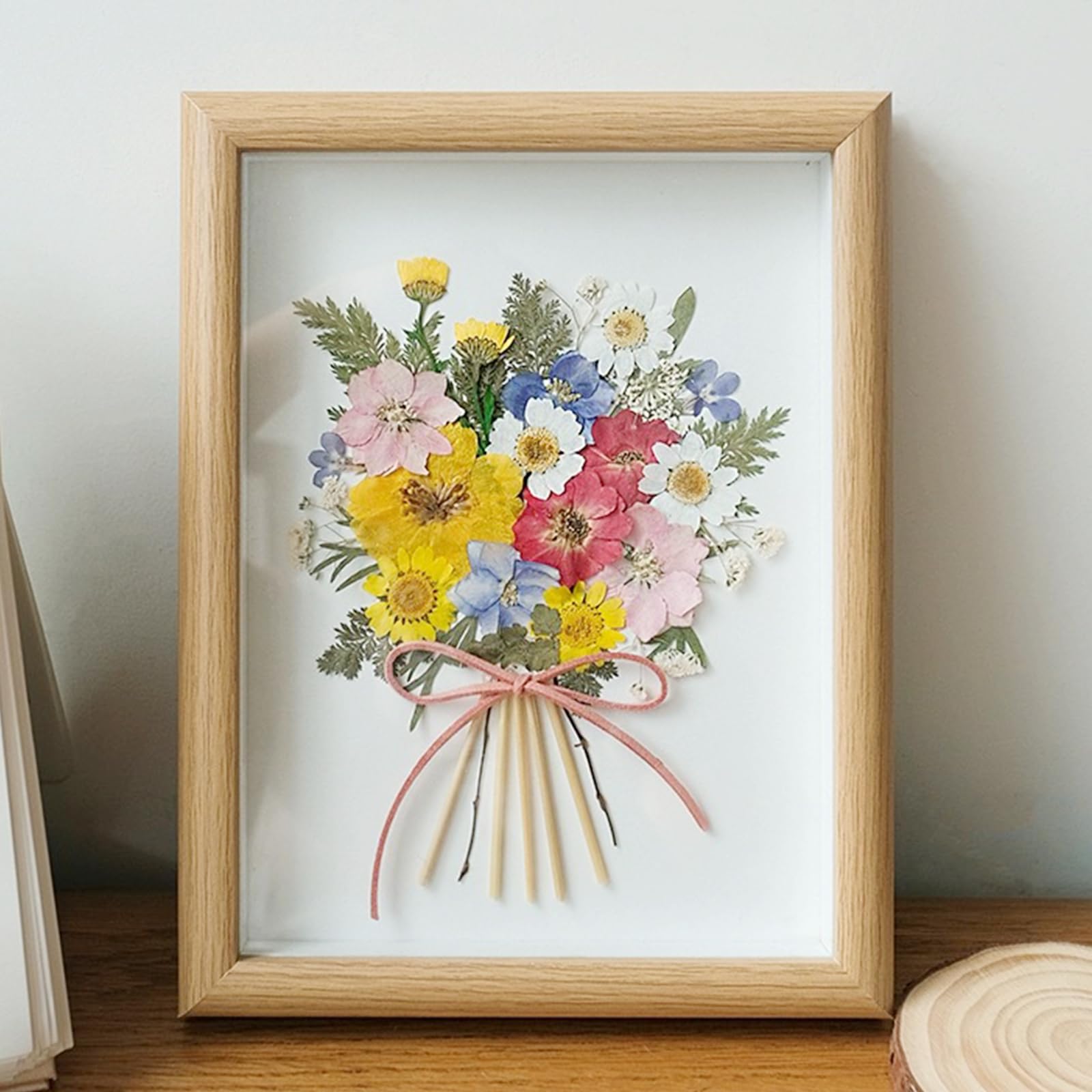 Cayway Naturalne suszone kwiaty prasowane do scrapbookingu, biżuterii z żywicy epoksydowej