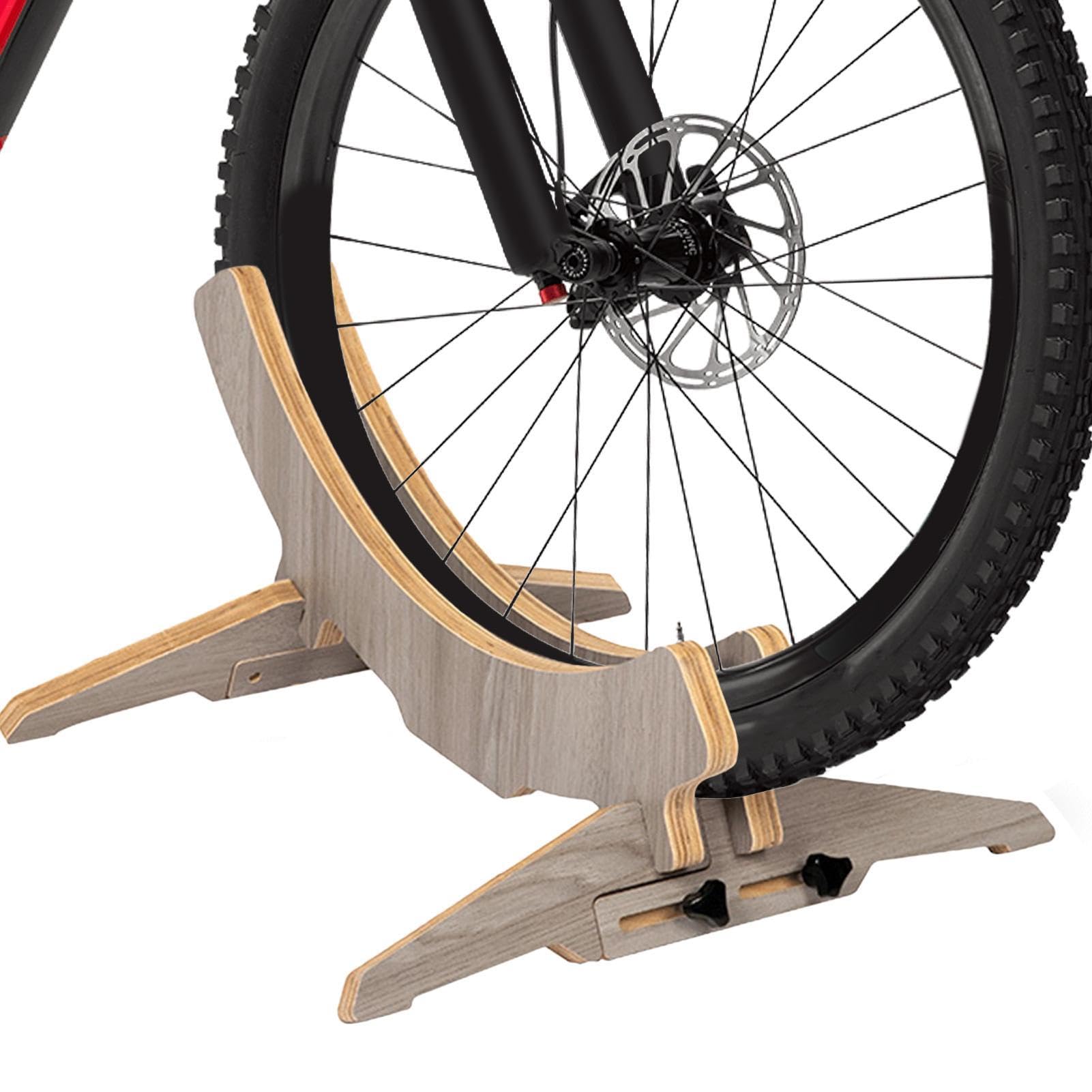 Amazon.co.jp: bikee フロアスタンド - 調節可能な木製自転車スタンド
