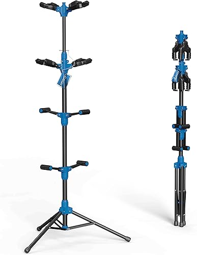 Miniatura 12 de Soporte de guitarra plegable con sistema de bloqueo automático y trípode Soild para bajo, acústico, eléctrico, guitarra clásica