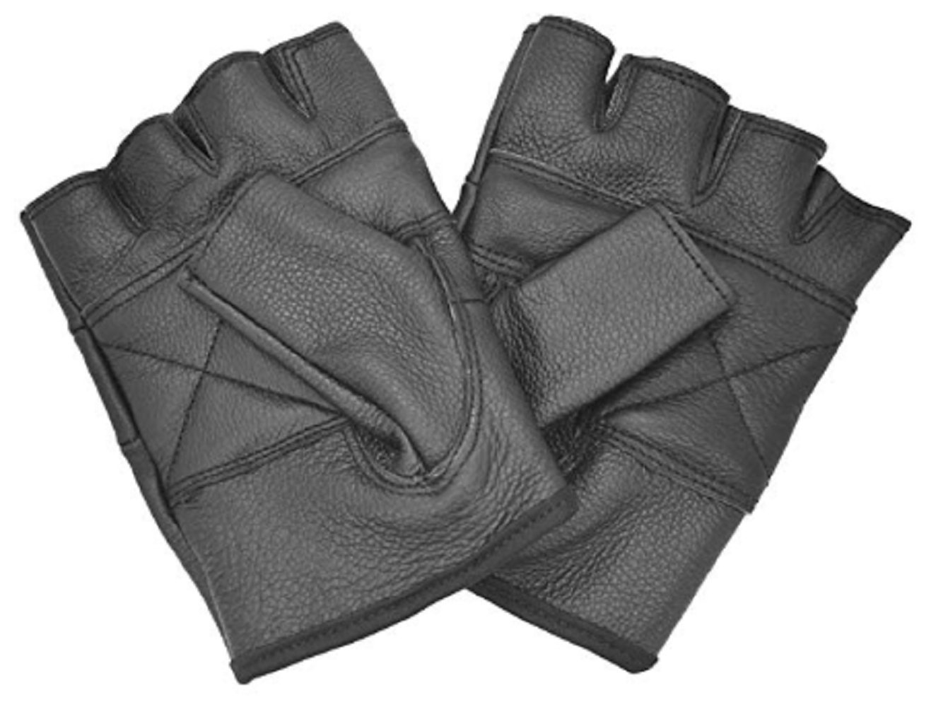 Make Or Break Men's Plain Gothic Leather Gloves, Hip Hop Rock And Roll Punk Rave Heavy Metal Fashion Unisex (Xs, )