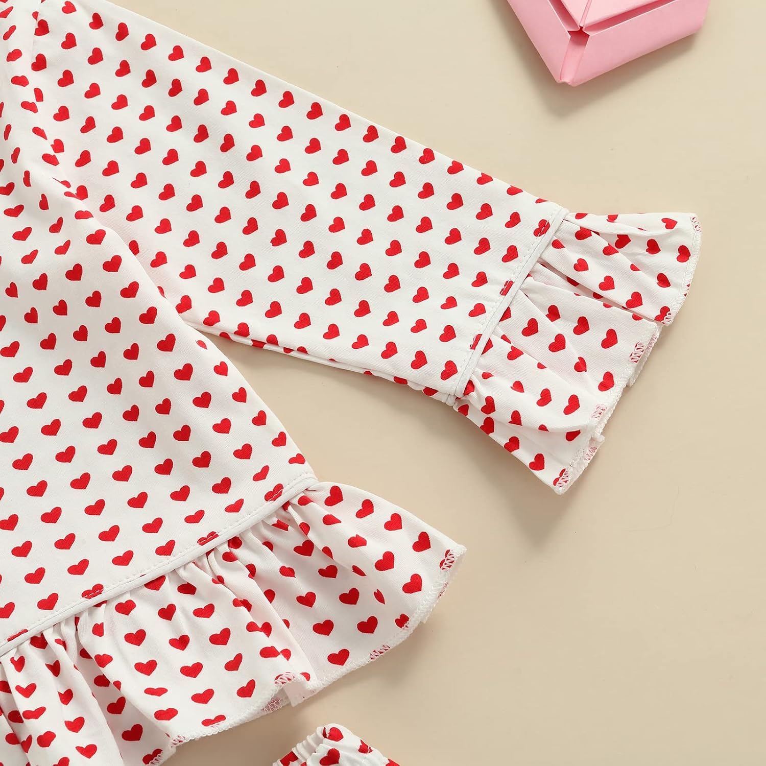 KMBANGI Toddler Baby Girl Two Piece Pajamas Set Long Sleeve Ruffle Button Down Pajamas Top Pants Sleepwear Clothes