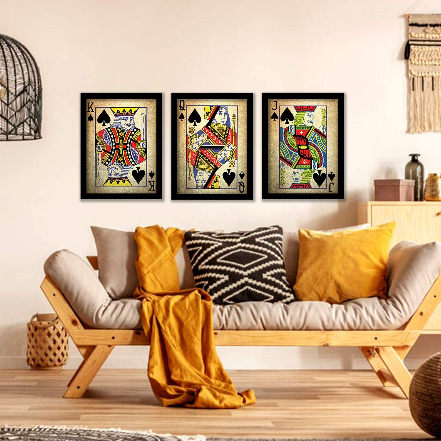 BANGERZ Modern Art Framed Wall Paintings For Wall/Home Decoration Living Room Bedroom Frames For Office Hotel Cafe Wall Decor Big Size Decorative Artwork (Set of 3) 4