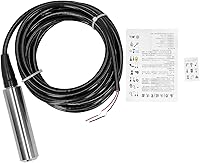 Vista 1 de Transmisor de nivel de líquido Cable de 16.4 ft Sensor de nivel de agua Detector Transmisor de presión para agua, gas, aceite 1232VDC 420mA