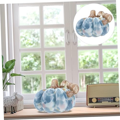 Miniatura 3 de 1 pieza de adorno de calabaza de vidrio soplado figuras de cristal decoración de calabaza de vidrio adornos de vidrio Halloween calabaza de cristal