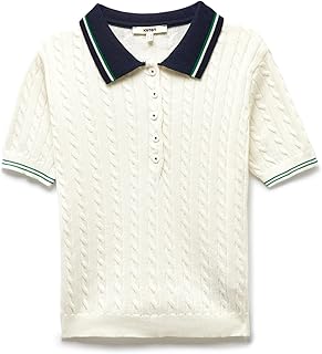 كوتون سويتر محبوك برقبة بولو للنساء (عبوة من قطعة واحدة)