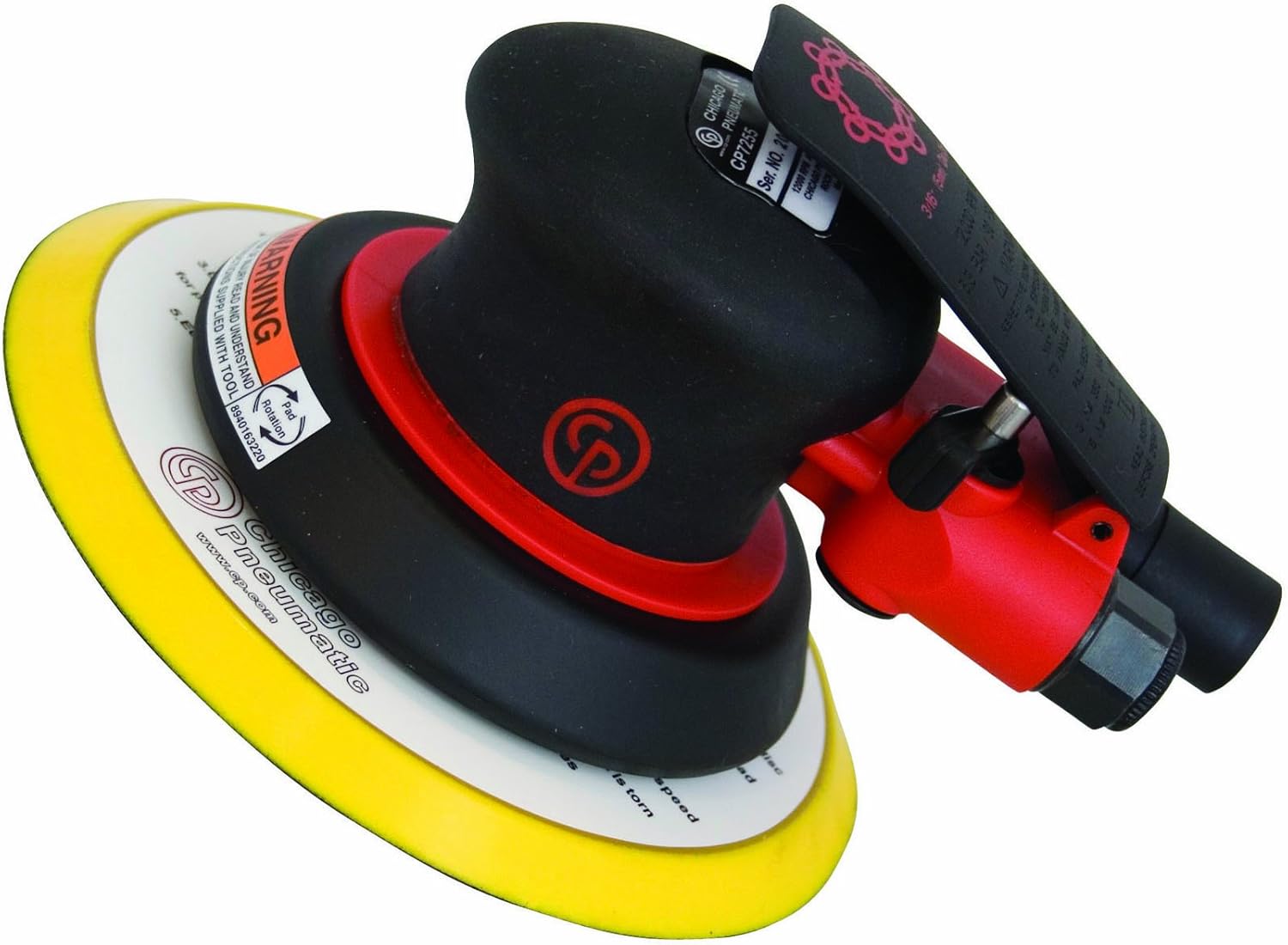 Amazon.com: Chicago Pneumatic CP7255 Lijadora orbital aleatoria - 3/16 Orbit-  Almohadilla de 6 pulgadas : Todo lo demás