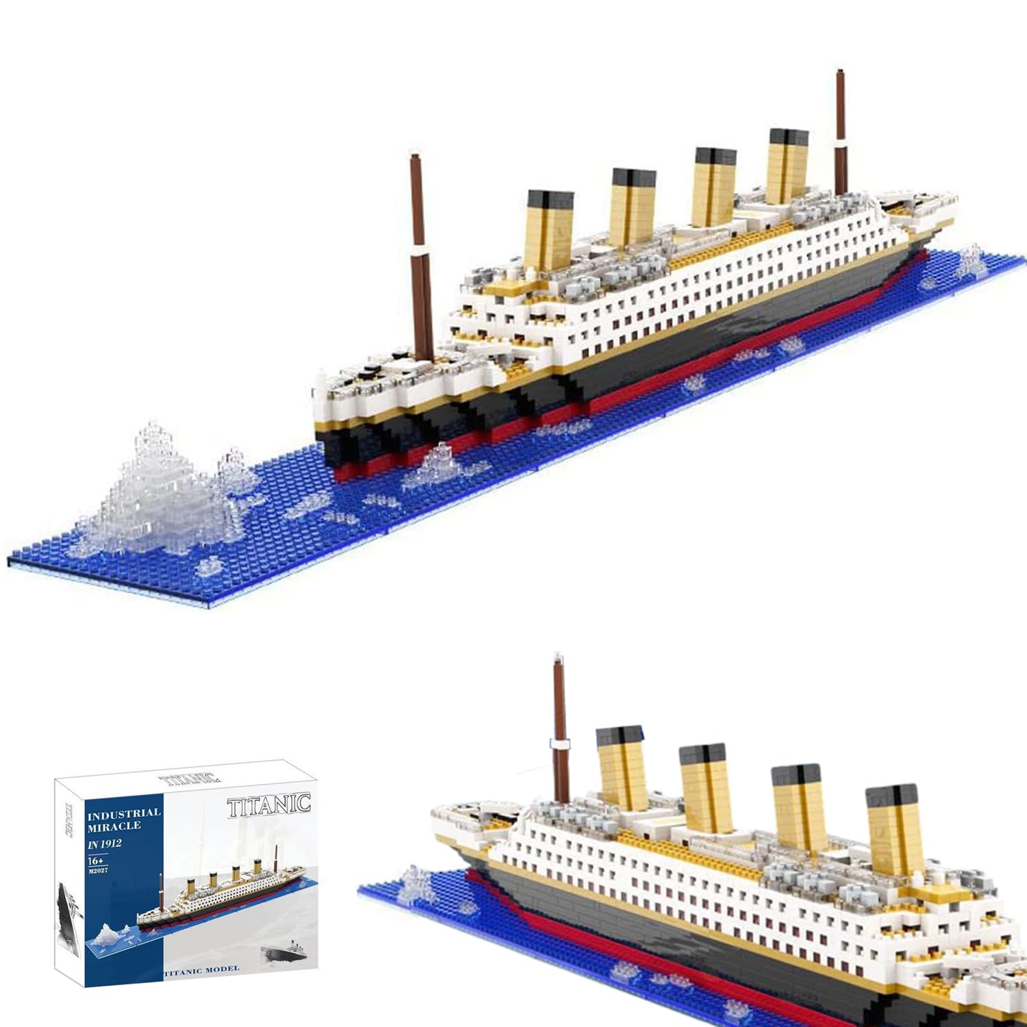 Set Blocchi Costruzione Modello Titanic - 4100+ Pezzi Con Luci LED, Per Adulti E Bambini 12+