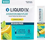 Liquid I.V.® Hydration Multiplier Sugar-Free - Lemon Lime | Electrolyte Powder Drink Mix | 1 Pack(14 Servings)