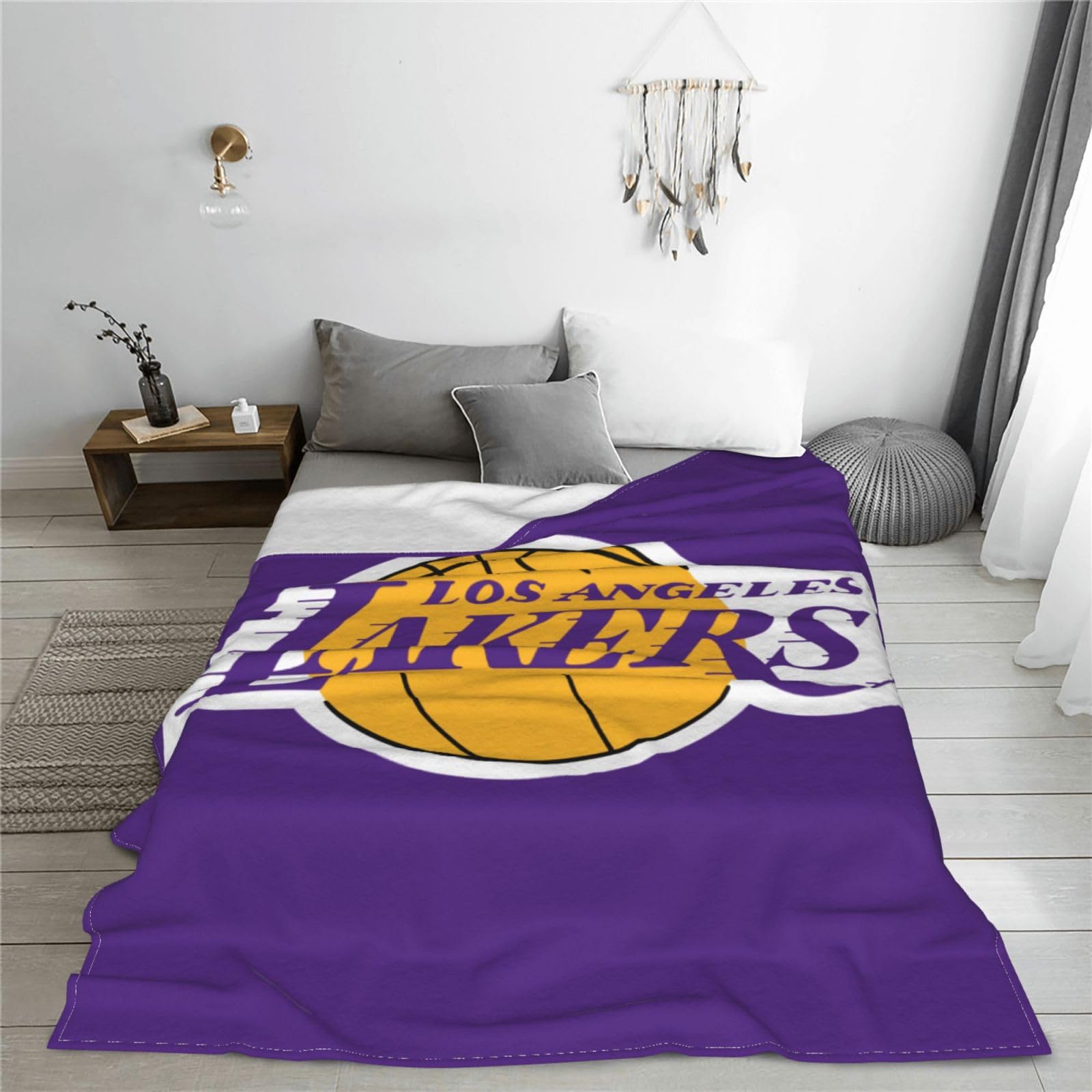 ロサンゼルス レイカーズ 寝具 Amazon｜ロサンゼルスレイカーズ 毛布 ブランケット 大判 ひざ掛け