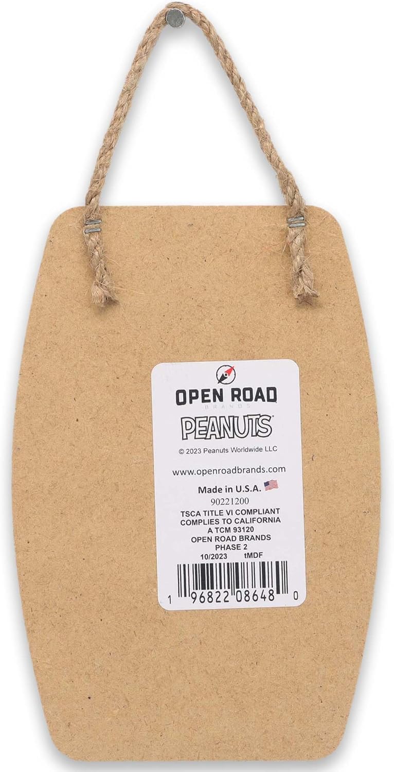 Peanuts Snoopy and Woodstock Merry Christmas Hanging Wood Wall Decor - Fun Snoopy Christmas Decoration for Home - Image 3