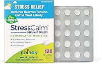 Vista 1 de Boiron Tabletas StressCalm para aliviar el estrés, la ansiedad, el nerviosismo, la irritabilidad y la fatiga, 120
