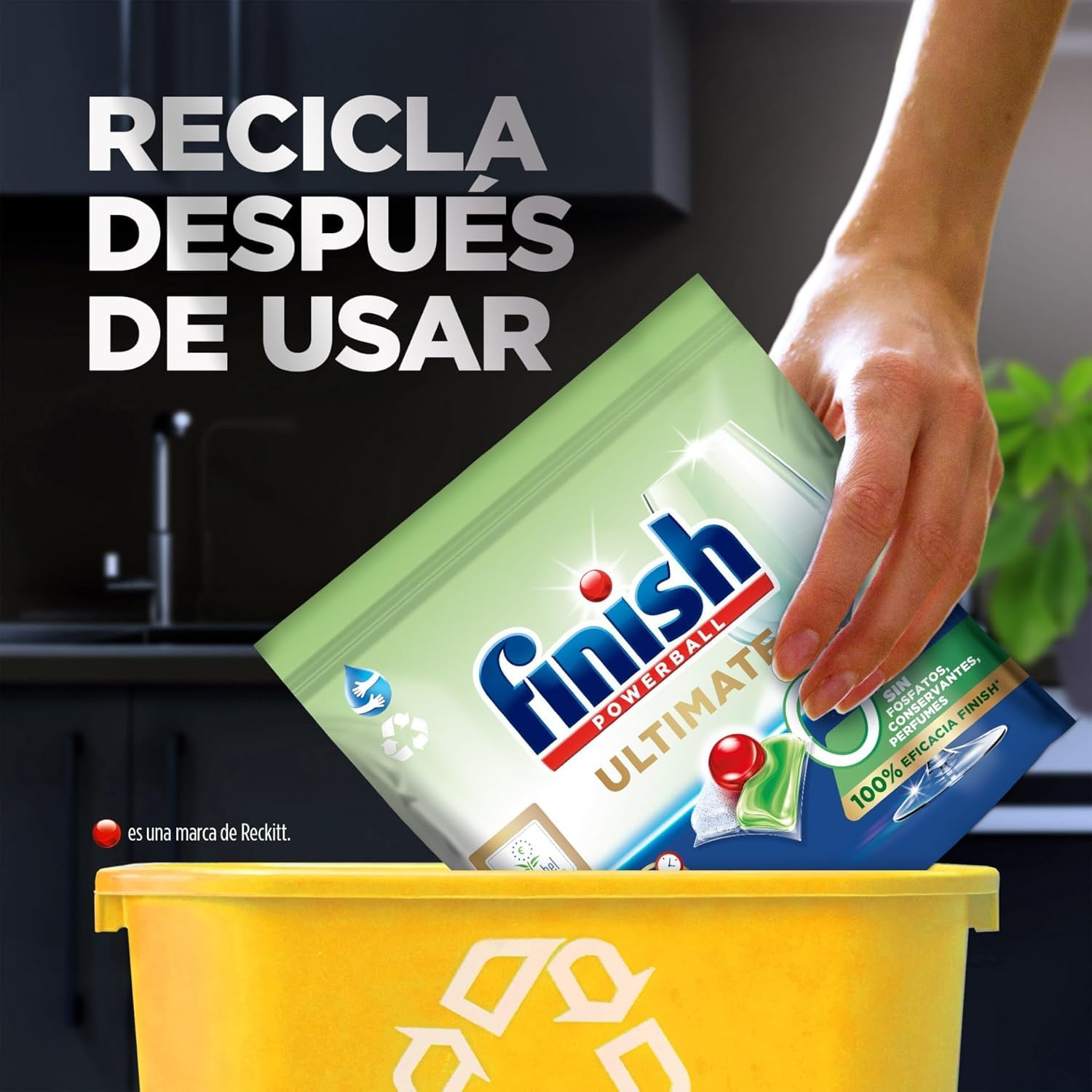 Finish Ultimate 0% 210 Pastillas para Lavavajillas Ecológicas