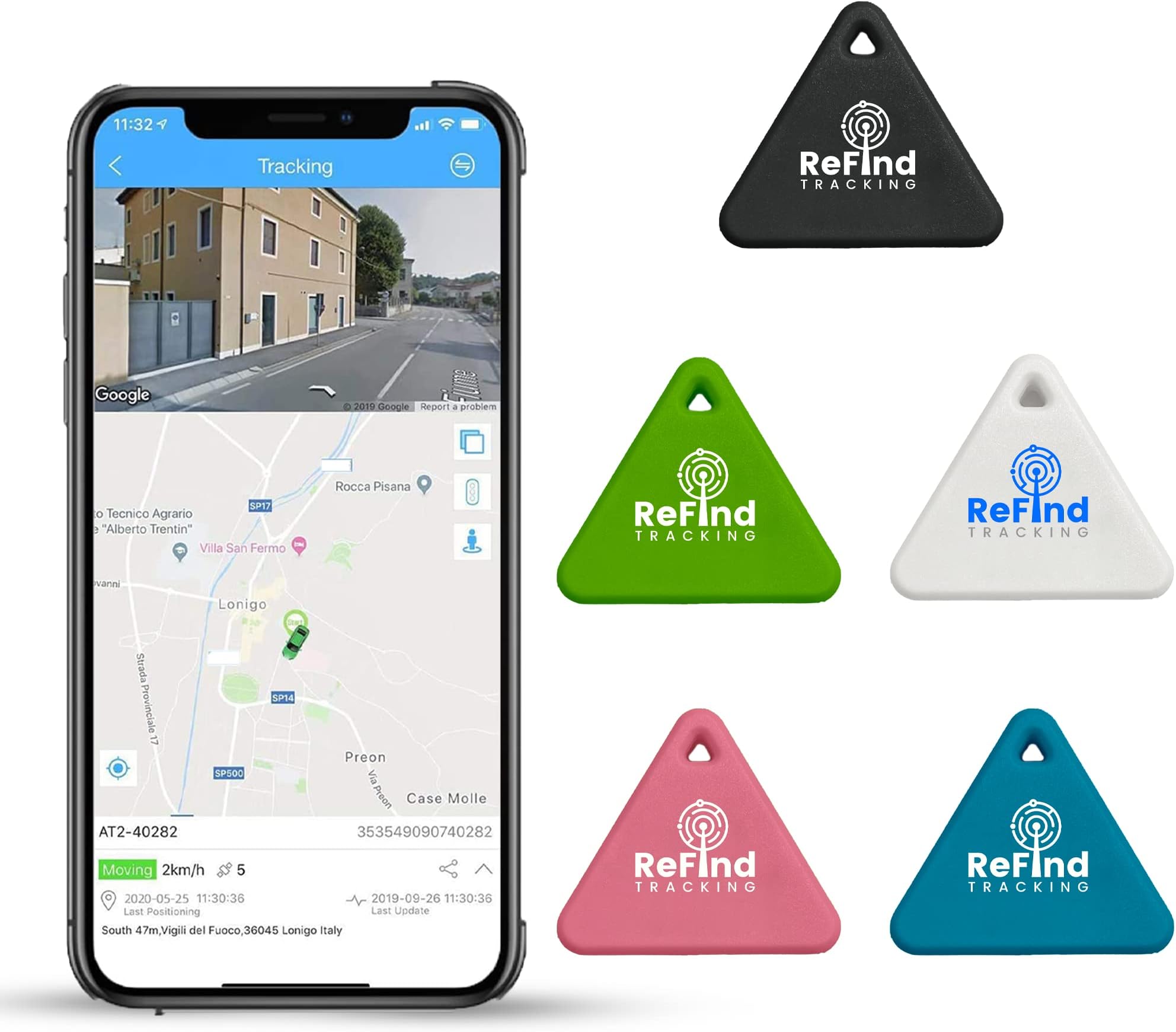 ReFind R3 Smart Tracker for Android and iPhone Mini GPS Tag Bluetooth 5.0 Alternative Samsung AirTag for Keys, Animals, Wallets and Luggage (White)