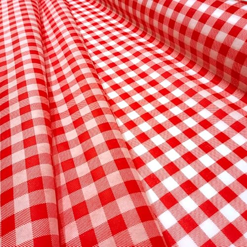 Tnt Estampado Festa Junina Xadrez Vermelho Caipira 6,00m X 1,40m