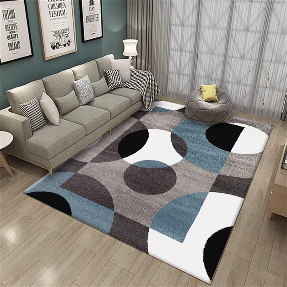 Tapis doux salon lavable en machine pour éliminer les taches facilement
