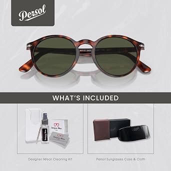Persol PO3171S Round Sunglasses for Men