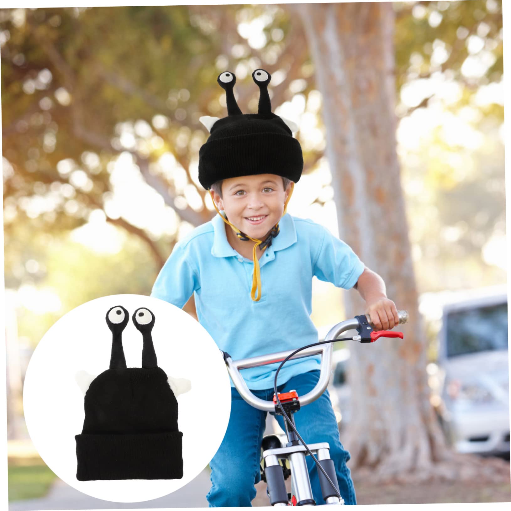 UPKOCH 3 Pezzi copertura del casco coperture copri caschi da sci sciare adulto coperchio del casco da Babbo Natale Chiesa di equitazione divertente filato