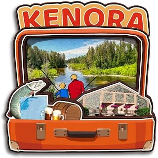 Kenora Ontario Canada Fridge Magnet 3D Wooden City Travel Souvenirs Handmade Crafts Refrigerator Magnets Stickers Home Decor Collection Gift