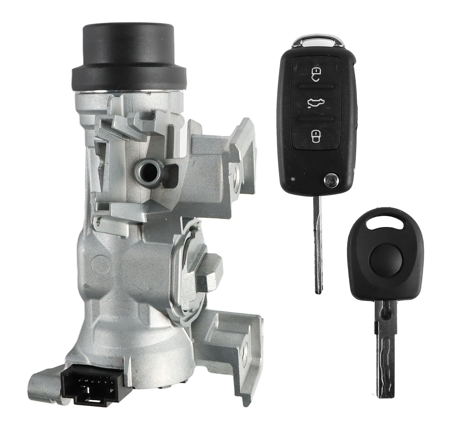 1K0905851B Ignition Switch Lock Cylinder W/Intelligent Remote Control Key Fit for VW Golf 2004-2011 / Jetta 2006-2018 / EOS 2007-2011 / Tiguan 2008-2011 / Rabbit 2006-2009