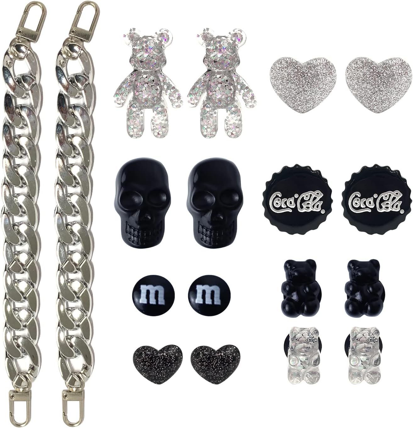 Specell Shoe Charms for Clog Sandals, Shoe Charms for Shoe, Shoe Decoration Accessories for Women and Girls