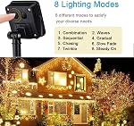 Solar String Lights Outdoor, 2 Pack Total 110FT 300 LED Solar Fairy Lights 8 Modes Waterproof Copper Wire Solar Powered Light for Patio Tree Garden Yard Weeding Party Xmas Decor(Warm White)