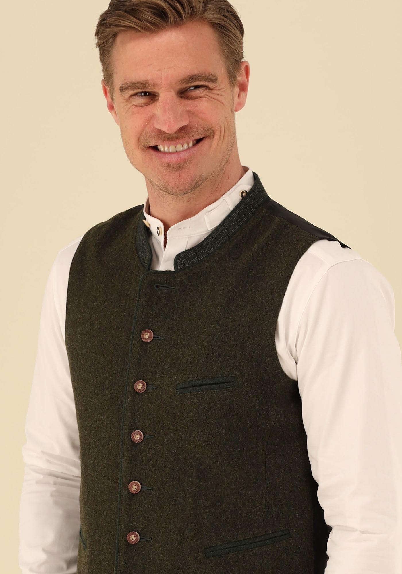 OS Trachten Trachtenweste Slim Fit Thoyad
