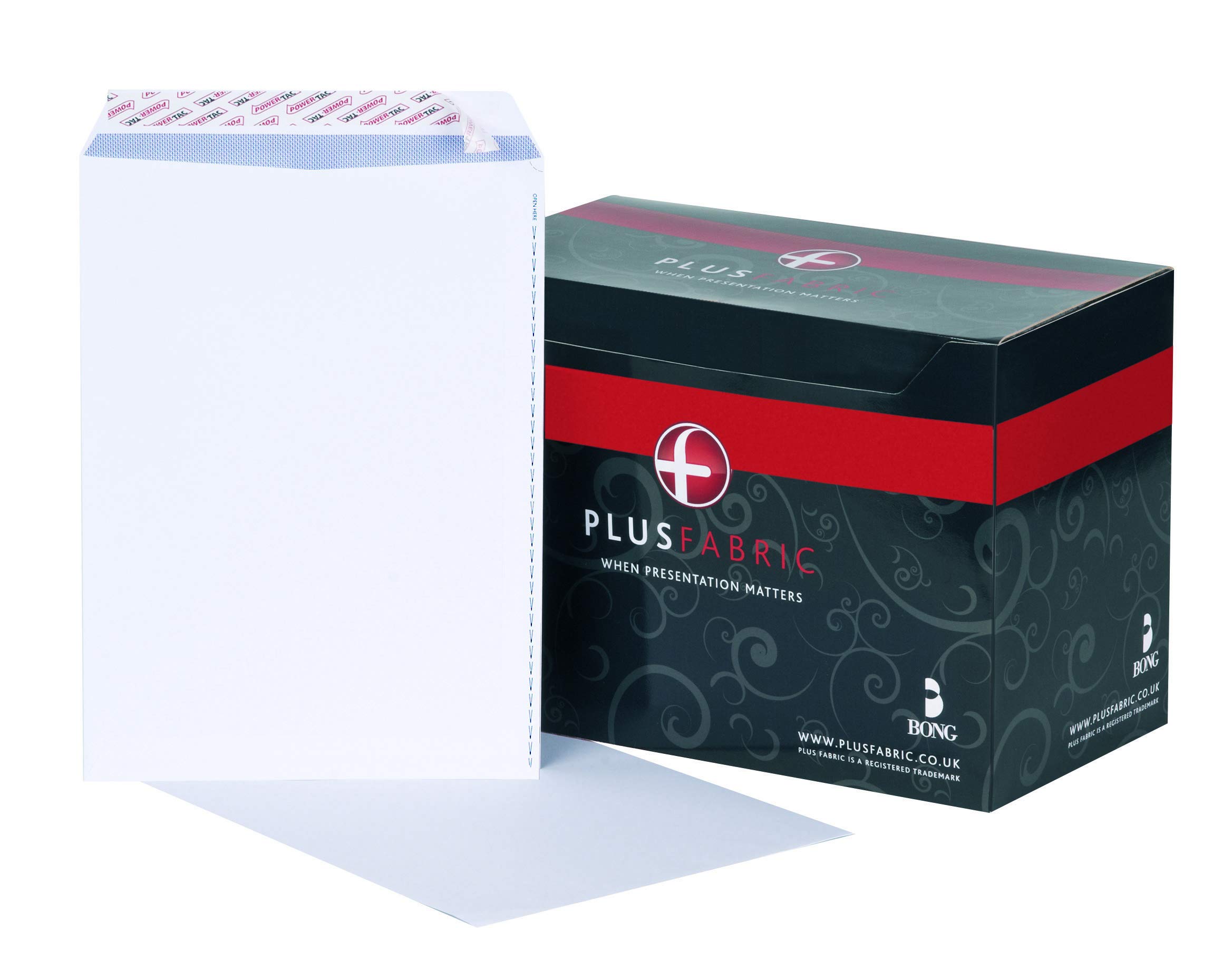 Pr Fabrics Plus Fabric C4 White Pocket Peel And Seal Envelope With Powertac And Easy Open120 GsmPack Of 250 from B&Q