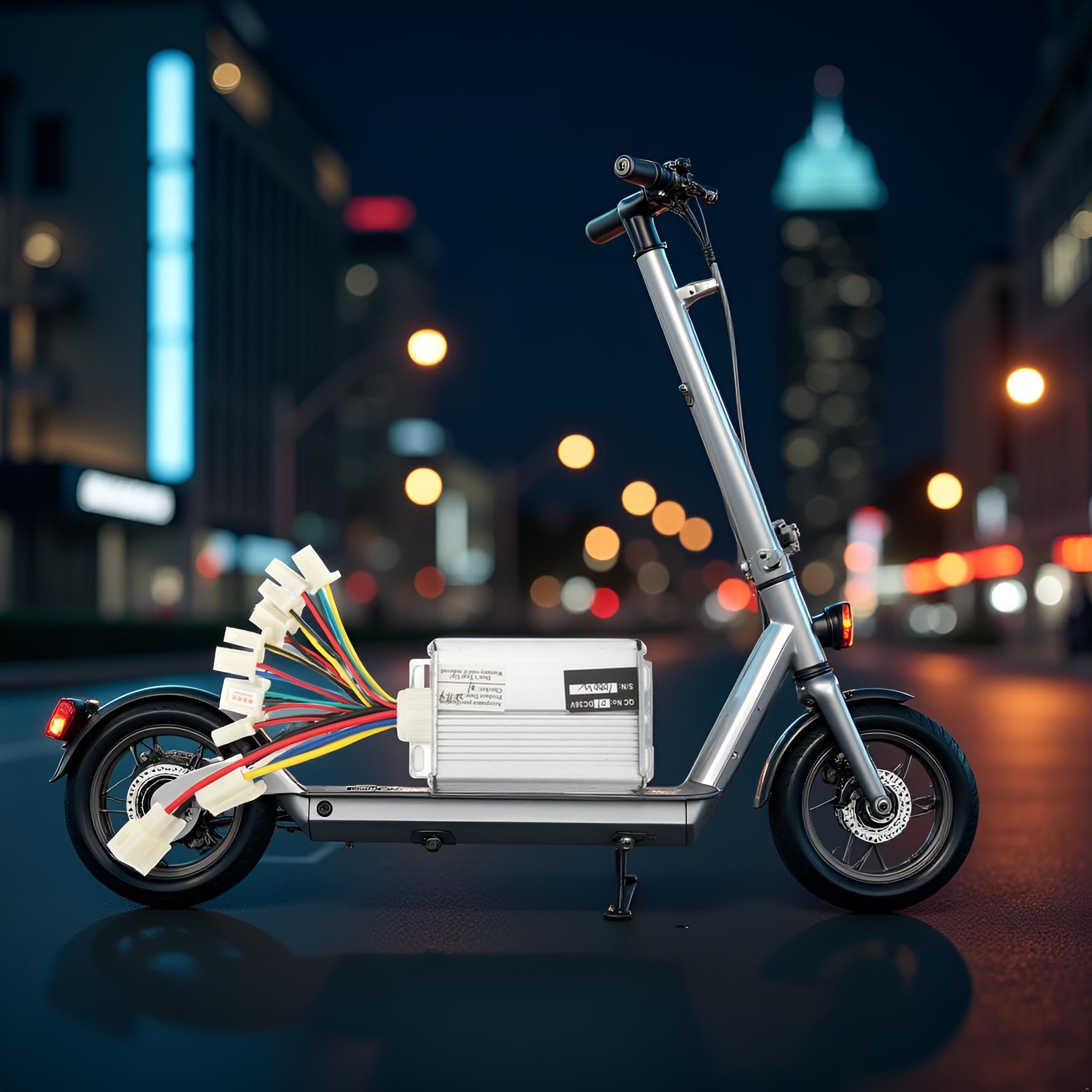 Alomejor Contrôleur de Moteur brossé pour Vélo électrique 36V 1000W Kit de Contrôle de Vitesse pour Scooter
