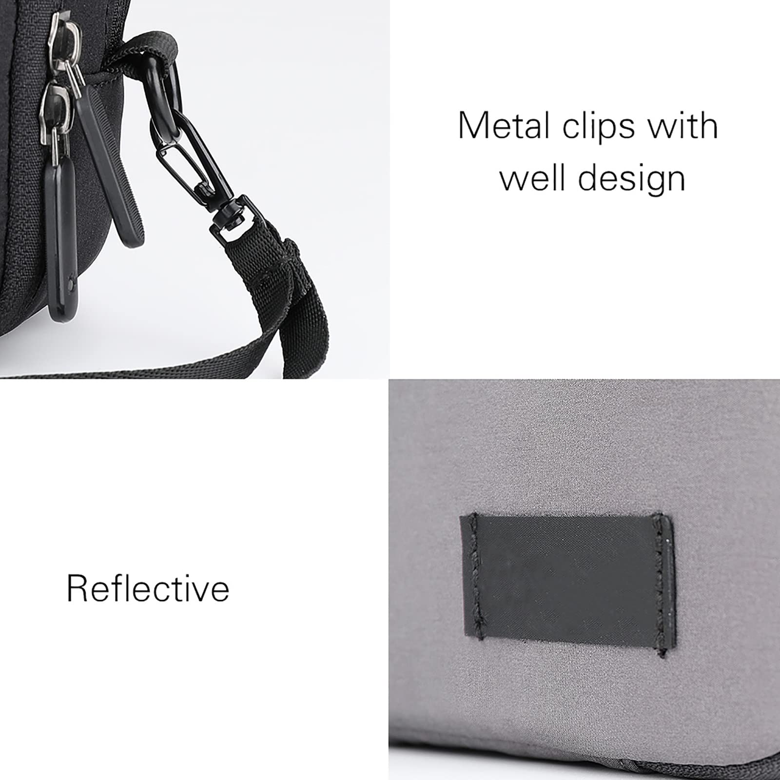 Bolsa de Manillar de Bicicleta Bolsa de Bicicleta de Poliéster Impermeable Multifuncional Bolsa de Almacenamiento de Bolsa de Tubo Superior con Correa de Hombro Extraíble