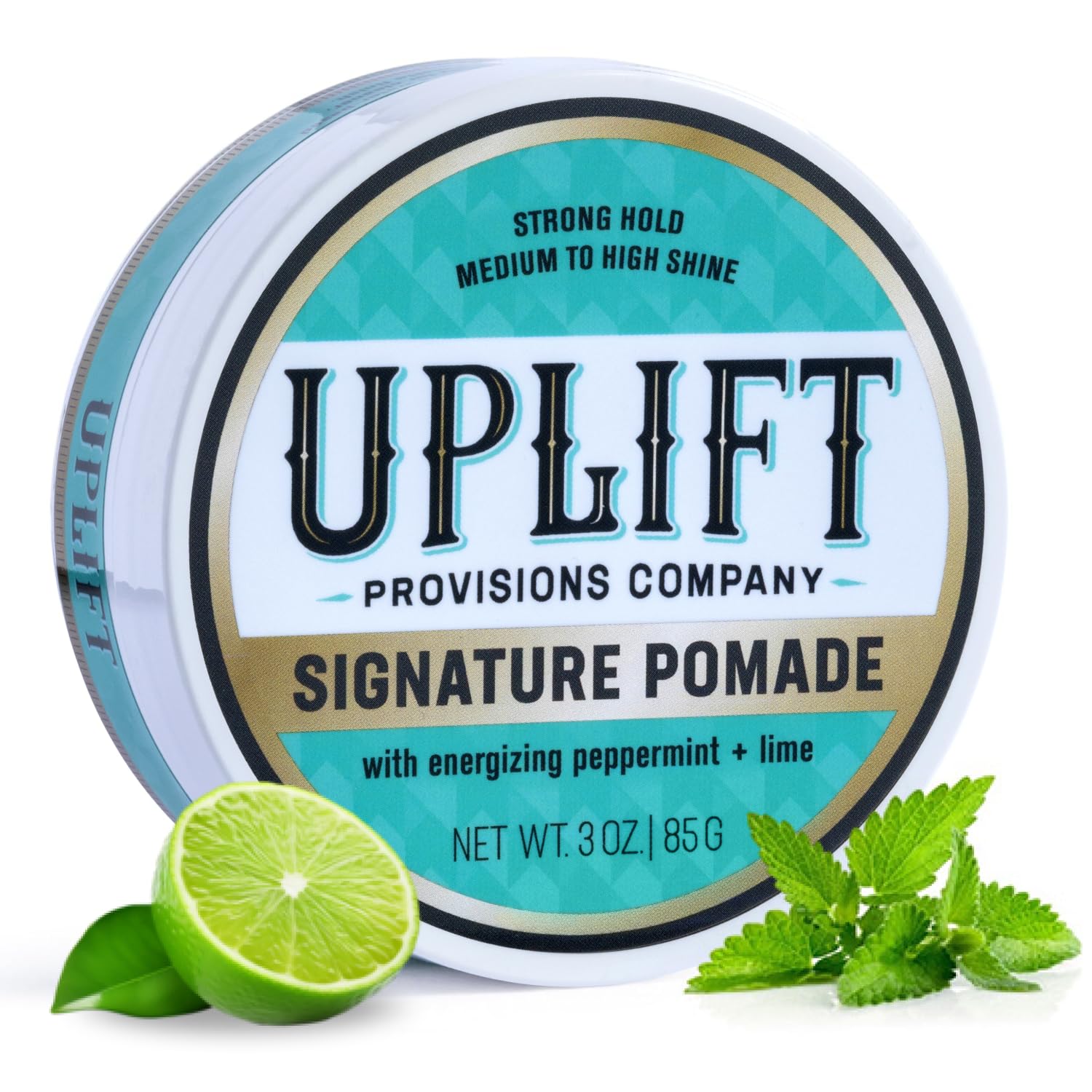 Sponsored Ad - Uplift Provisions Company Signature Pomade for Bold Hair Styles That Last - Strong Hold, High Shine, Effortless Wash-Out, Unisex Appeal, 3 oz.