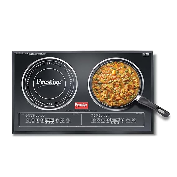 Buy Prestige PDIC 3.0 Double Induction Cooktop(3200W, Black, 2 Burner